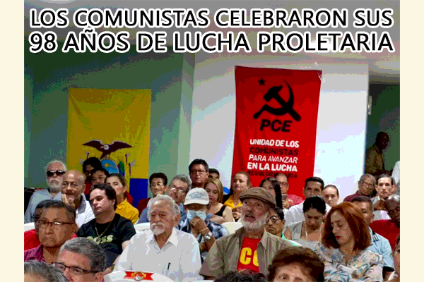 LOS COMUNISTAS CELEBRARON SUS 98 AÑOS DE LUCHA PROLETARIA