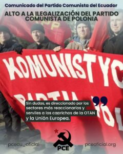 ALTO A LA ILEGALIZACION DEL PARTIDO COMUNISTA DE POLONIA