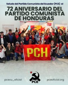 72 aniversario del partido comunista de honduras