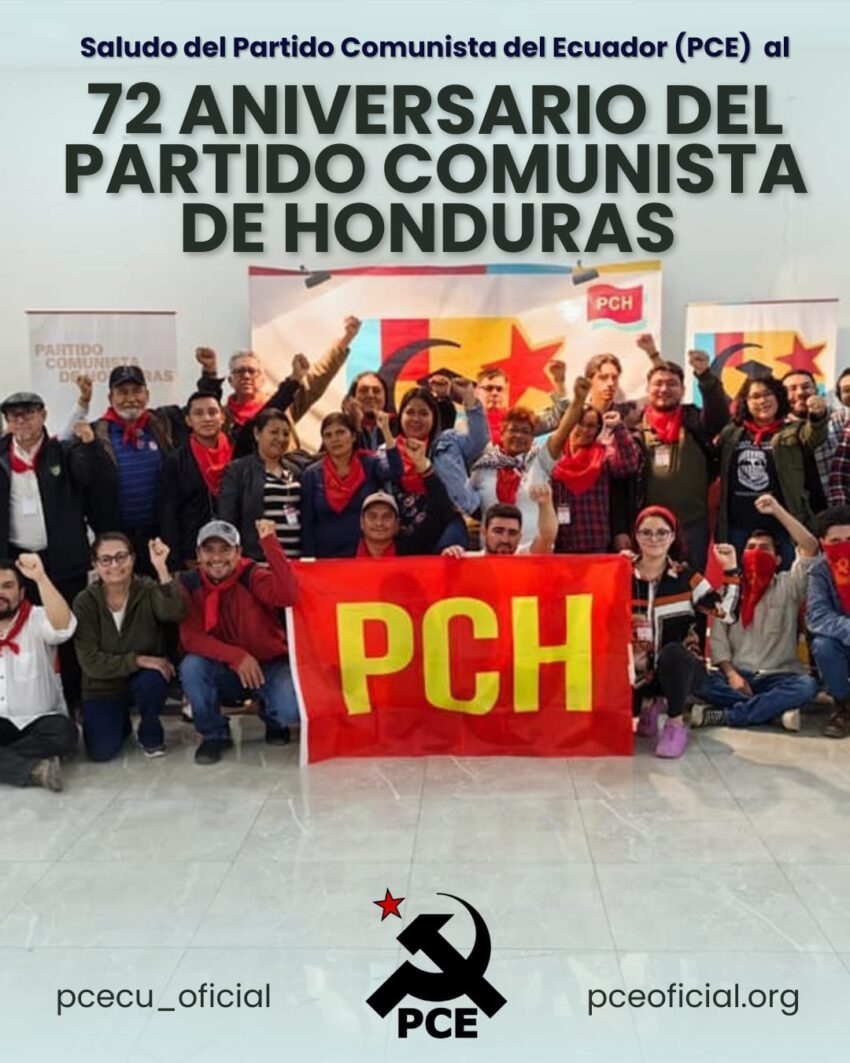 72 aniversario del partido comunista de honduras