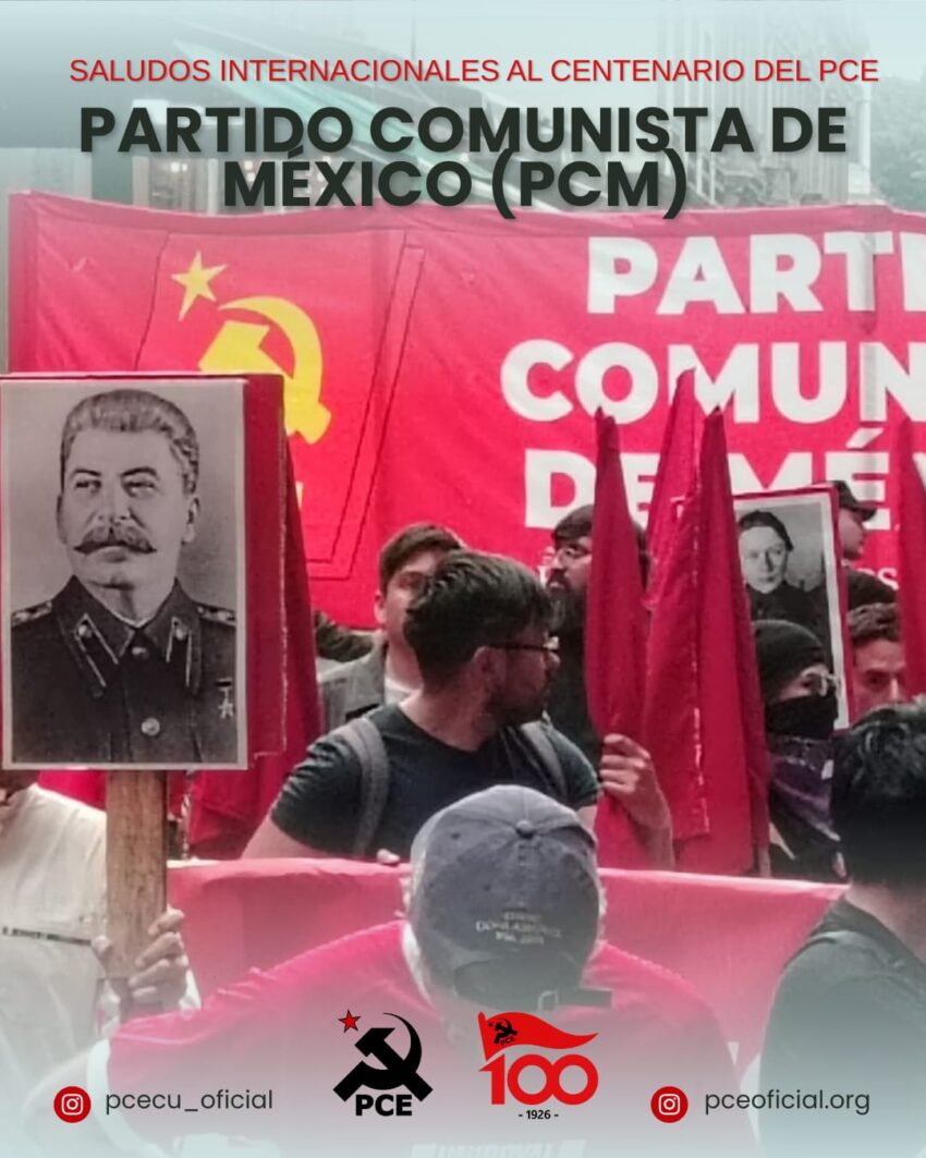 SALUDO AL CENTENARIO DE LA FUNDACIÓN DEL PARTIDO COMUNISTA DE ECUADOR 1 saludo centenario pce del pcm