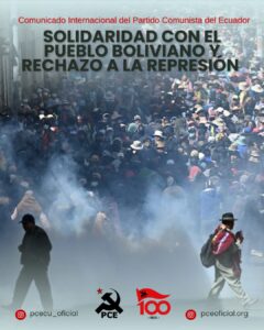 ALTO A LA REPRESION CONTRA EL PUEBLO BOLIVIANO