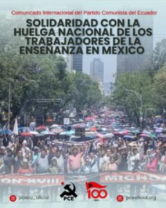 SOLIDARIDAD CON LA CLASE TRABAJADORA MEXICANA