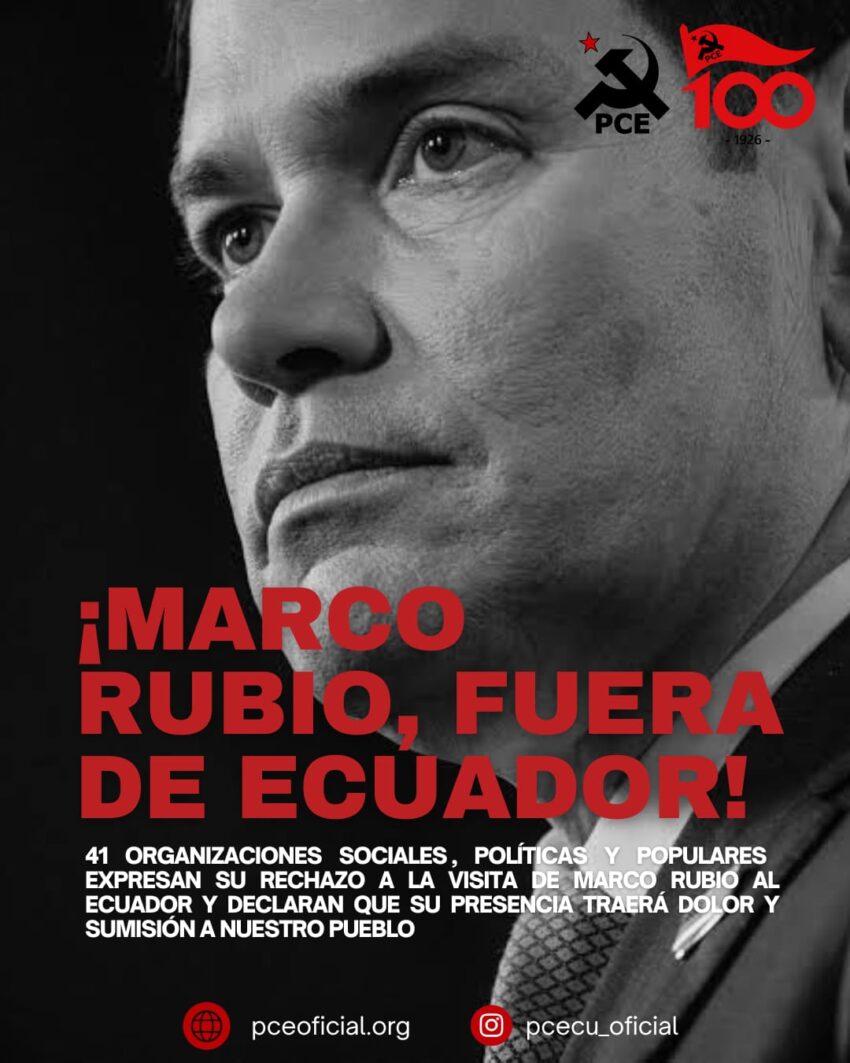 LA AGENDA HOSTIL DEL SECRETARIO DE ESTADO DE ESTADOS UNIDOS, MARCO RUBIO, SÓLO TRAERÁ MÁS SUMISIÓN, DOLOR Y SUFRIMIENTO PARA LOS PUEBLOS DEL SUR GLOBAL 1 WhatsApp Image 2026 09 09 at 16.10.29